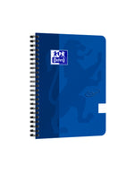 Oxford Touch # spiraalblok A5 gelijnd 70 vel 90g soepele kartonnen kaft blauw