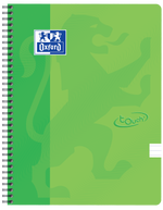 Oxford Touch # spiraalblok A4 gelijnd 70 vel 90g soepele kartonnen kaft lime groen