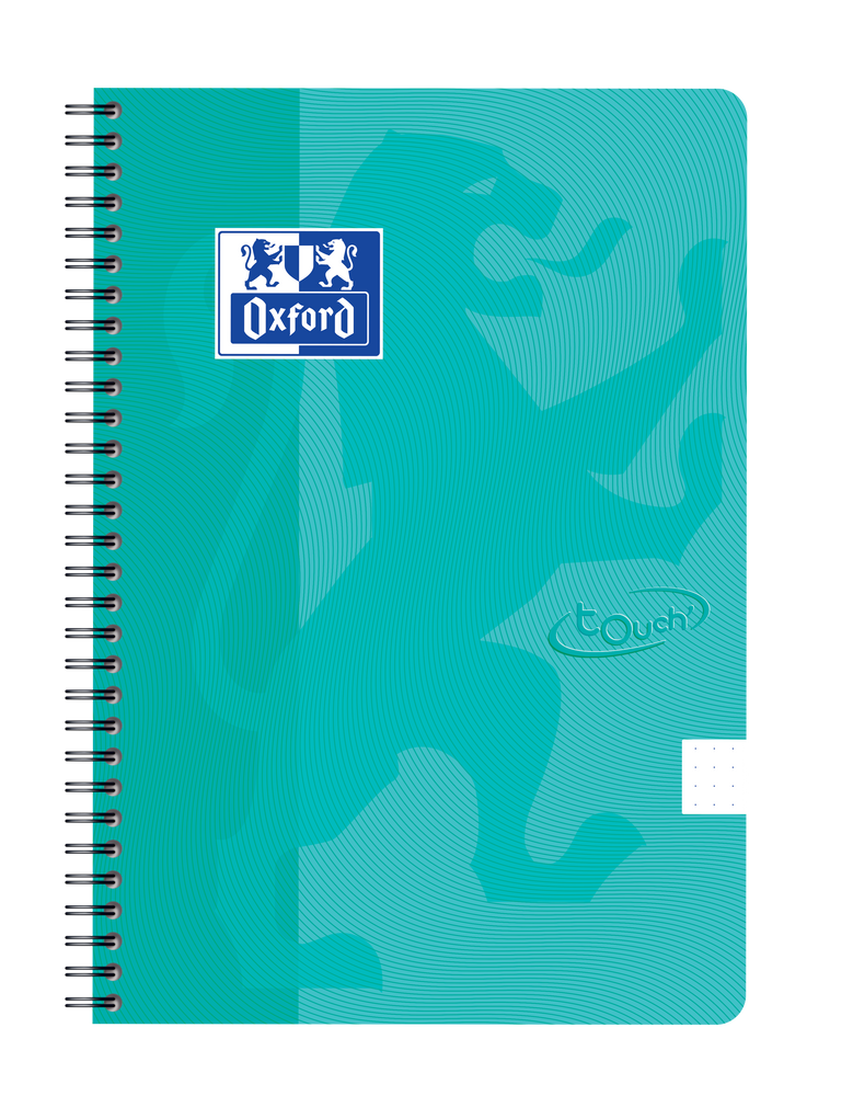 Oxford Touch # spiraalblok B5 DOT 70 vel 90g soepele kartonnen kaft mint