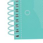 Oxford School Europeanbook # notitieboek - gekleurde rand - A4+ - geruit 5mm - 80 vel - hardcover - pastel turquoise